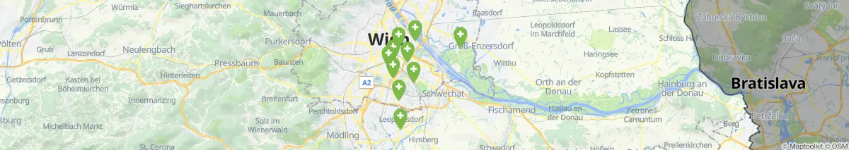 Kartenansicht für Apotheken-Notdienste in der Nähe von Kaiserebersdorf (Gemeinde, Wien) (508)